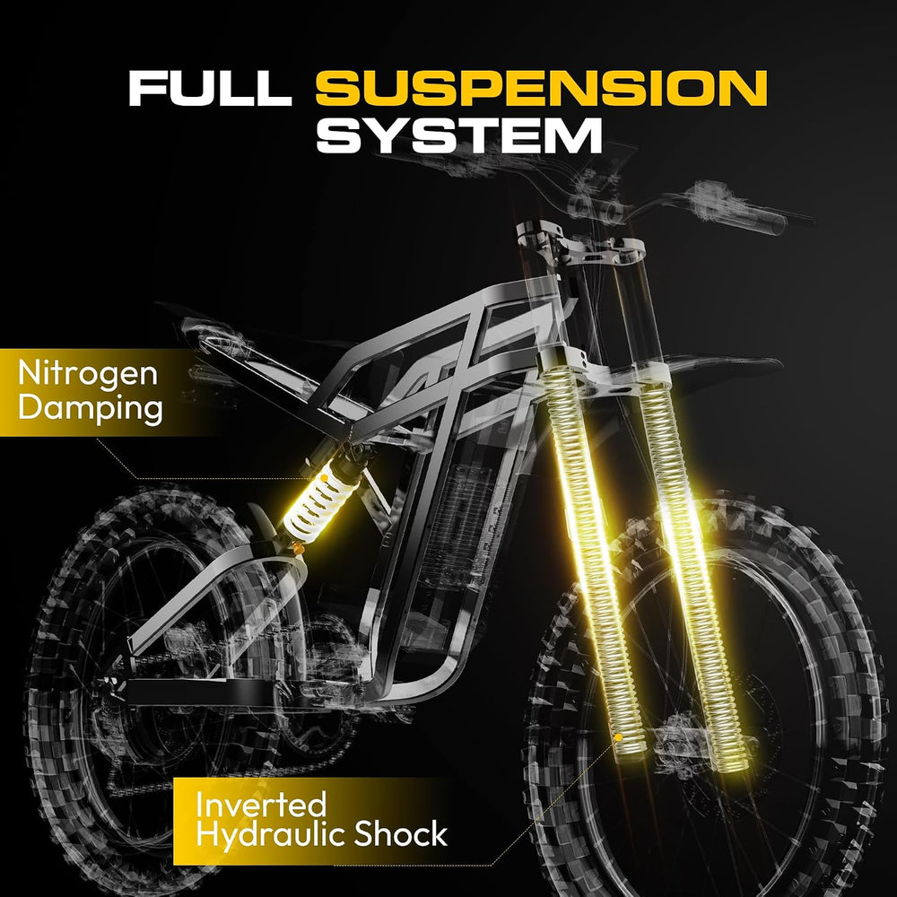 COSWHEEL Electric Dirt Bike for Adults, 7000/9000W Peak Motor Electric Motorc...