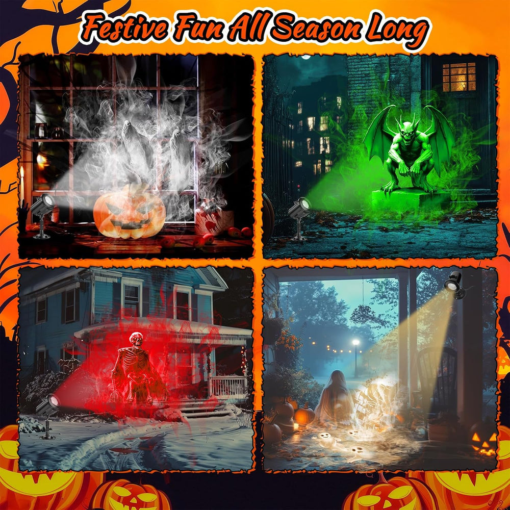 12 in 1 Halloween Ghost Projector Light Waterproof Outdoor Decor
