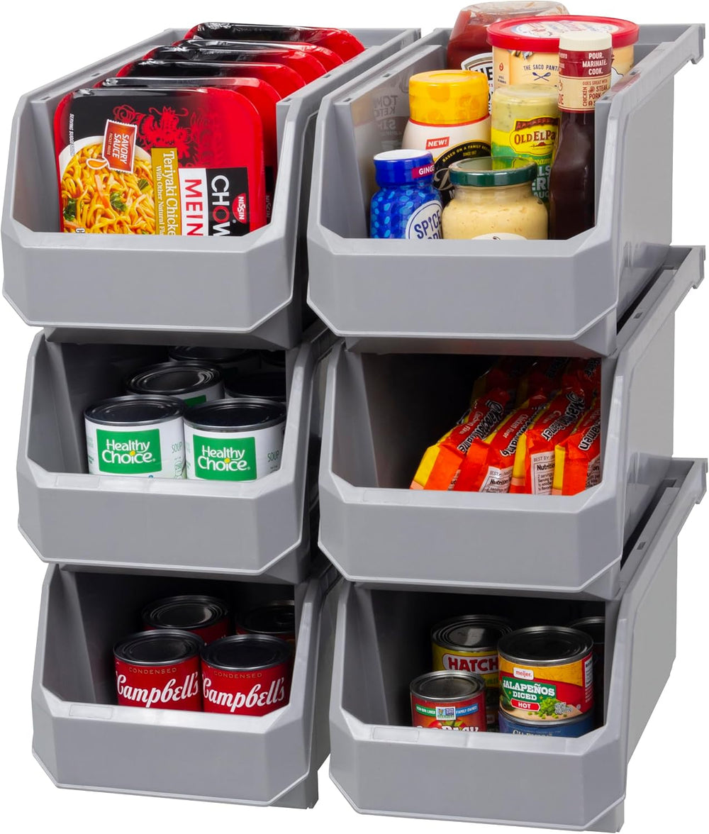 Plastic Containers for Organizing and Storage Bins for Closet, Garage or Pant...