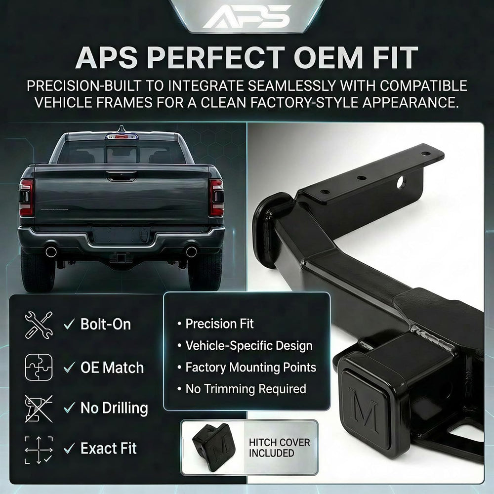 APS Assembly Class 3 Trailer Hitch 2 Inches Receiver Tube Towing Hitch Compat...