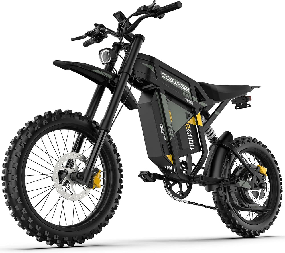 COSWHEEL Electric Dirt Bike for Adults, 7000/9000W Peak Motor Electric Motorc...