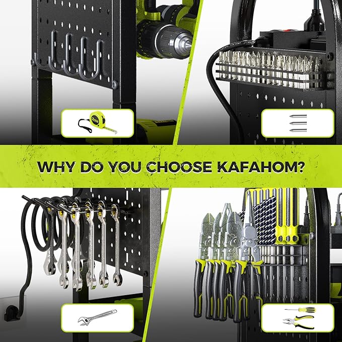 KAFAHOM Power Tool Organizer Cart
