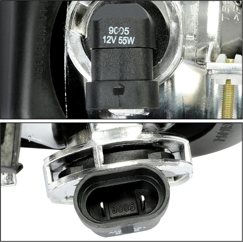 HECASA Bumper Fog Lights Compatible with Silverado Avalanche Fog Lamps