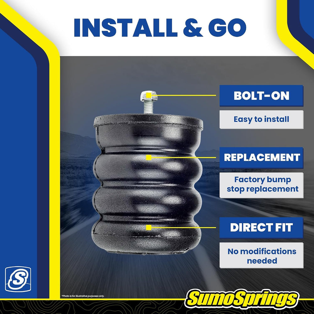 SuperSprings SSF-106-40 Set of Front SumoSprings with Mounting Hardware
