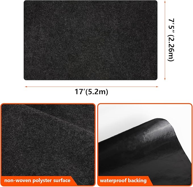 Non-Slip Garage Floor Mat for Under Car, Waterproof Backing, Protects Floor
