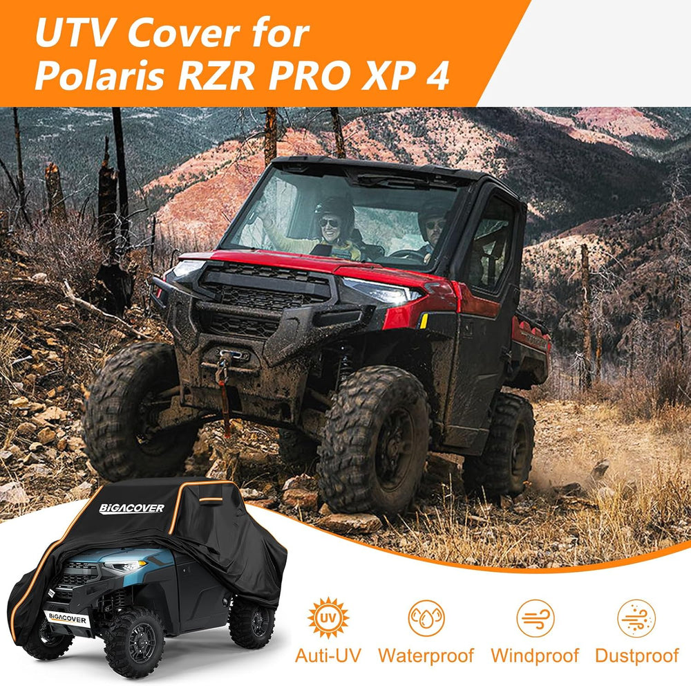 UTV Cover 2 Seater for Polaris Ranger/Can-Am Traxter/General XP 1000 | 210D O...