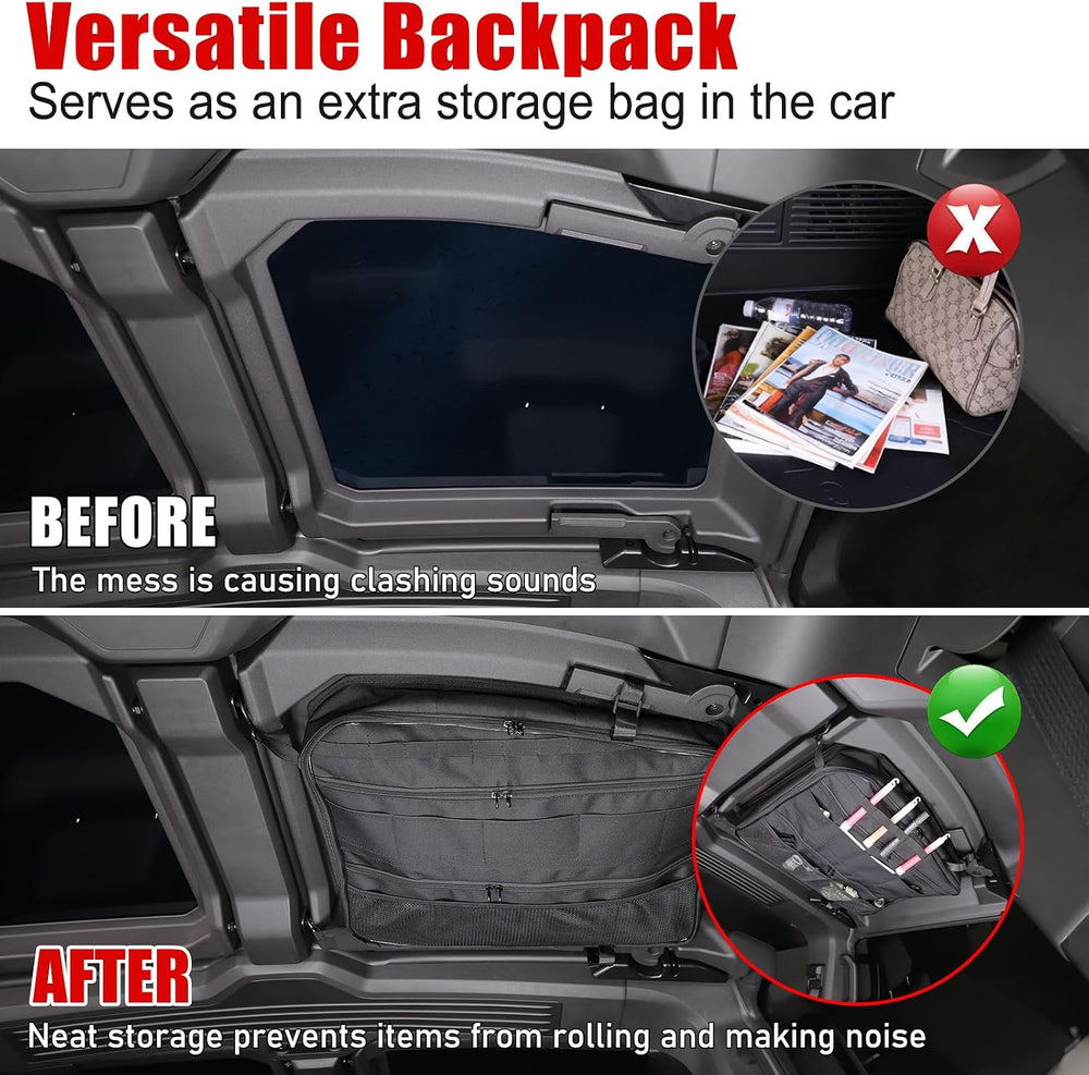 Roof Organizer Bag Storage for Hummer EV Accessories Sunroof Rooftop Panel Wa...
