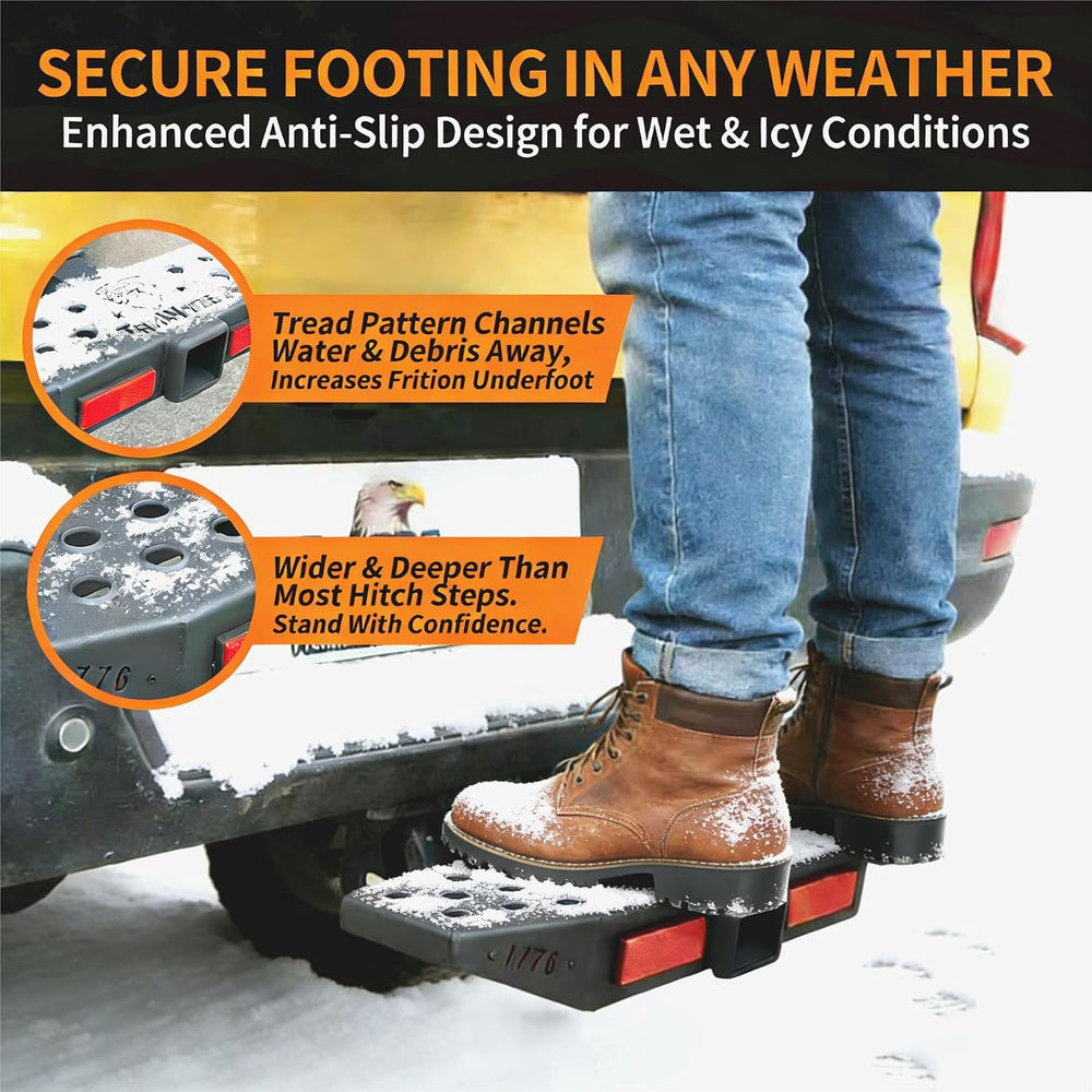 1776-2026 Edition 3-in-1 Hitch Step, Anti-Slip, X-Large Stepping Surface for ...