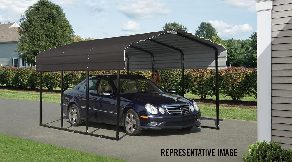 Arrow CPHC102407 Heavy Duty Galvanized Steel Metal Multi-Use Shelter, Shade, ...
