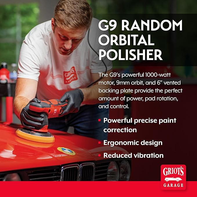 Griot's Garage G9 Random Orbital Polisher 10901 – 1000-Watt Dual Action B...