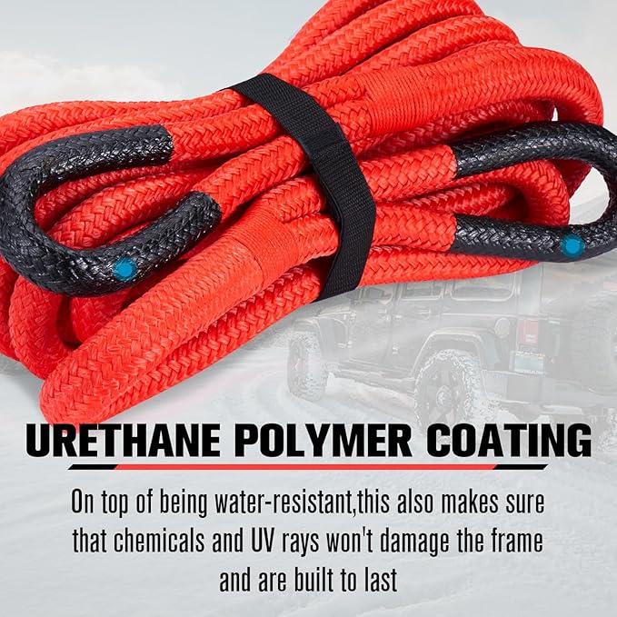 FieryRed 3/4” x 20FT Kinetic Recovery Rope Kit