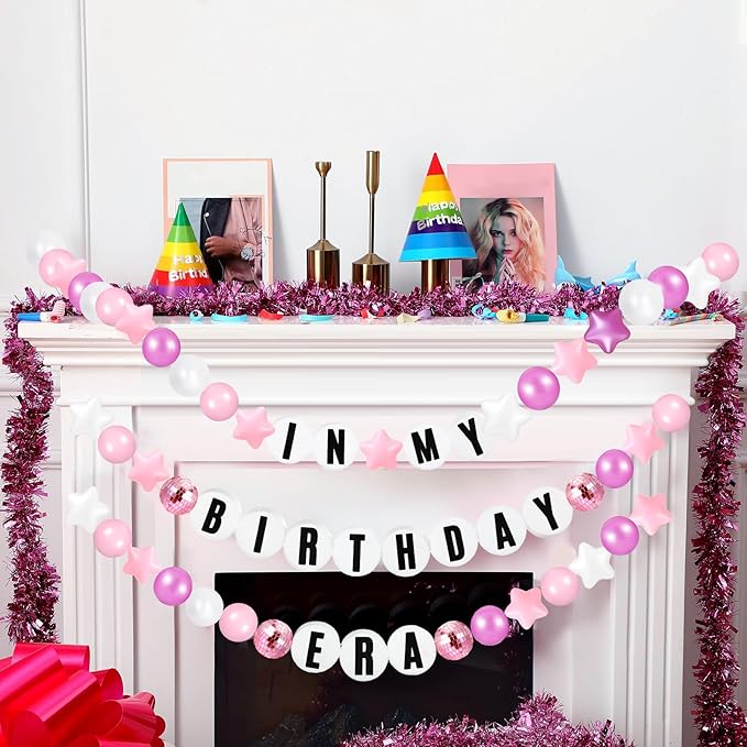 Giant Friendship Bracelet Garland Kit, DIY Birthday Banner with Letters Ball ...