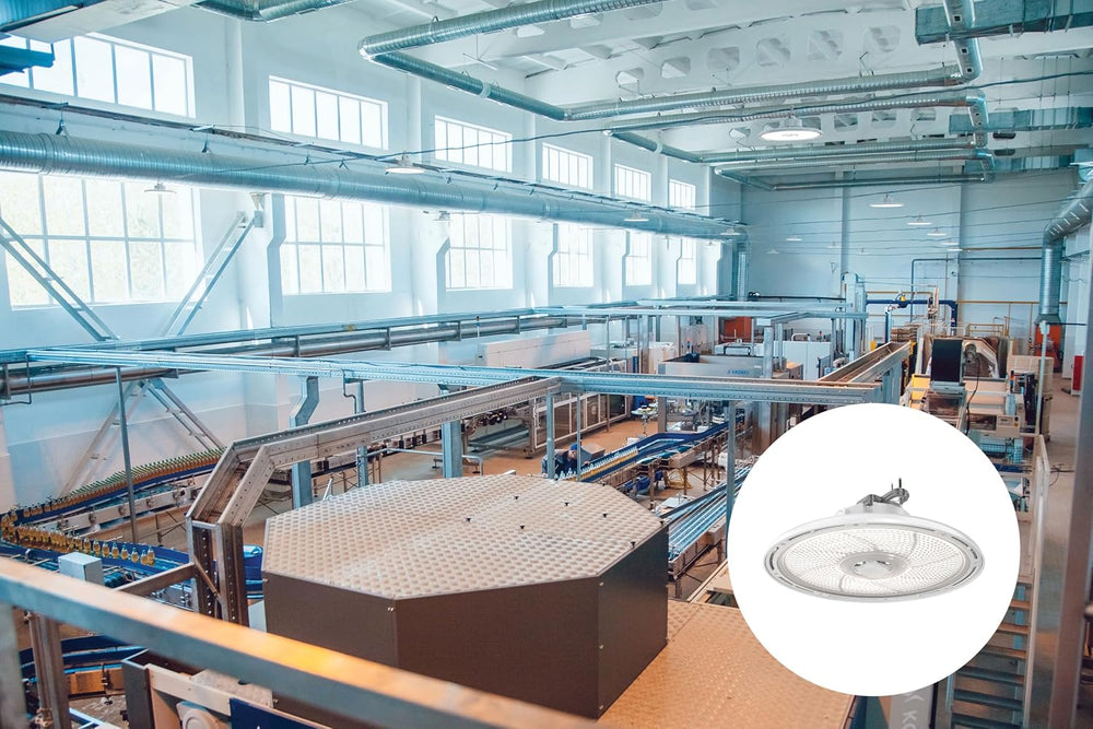 Lithonia Lighting Round High Bay LED Light Adjustable Lumens, 3-in-1 CCT