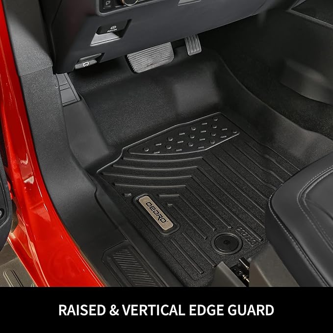 OEDRO Floor Mats Fit for Toyota Camry 2011-2007, Custom Fit Front & 2nd Row