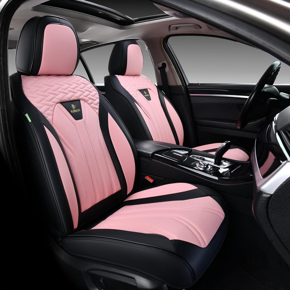FLORICH Leather Seat Covers, Car Seat Covers Full Set, Car Seat Protectors 5 ...