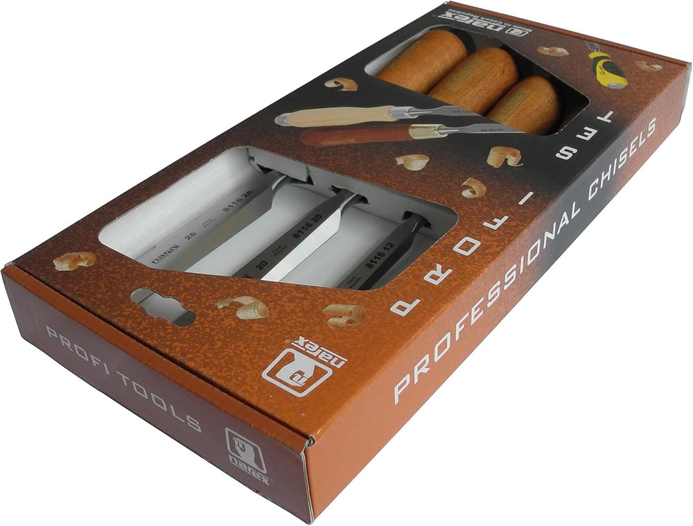 Narex Czech Steel Premium 4 pc set 6 (1/4), 12 (1/2), 20 (3/4), 26 (1) mm Chi...