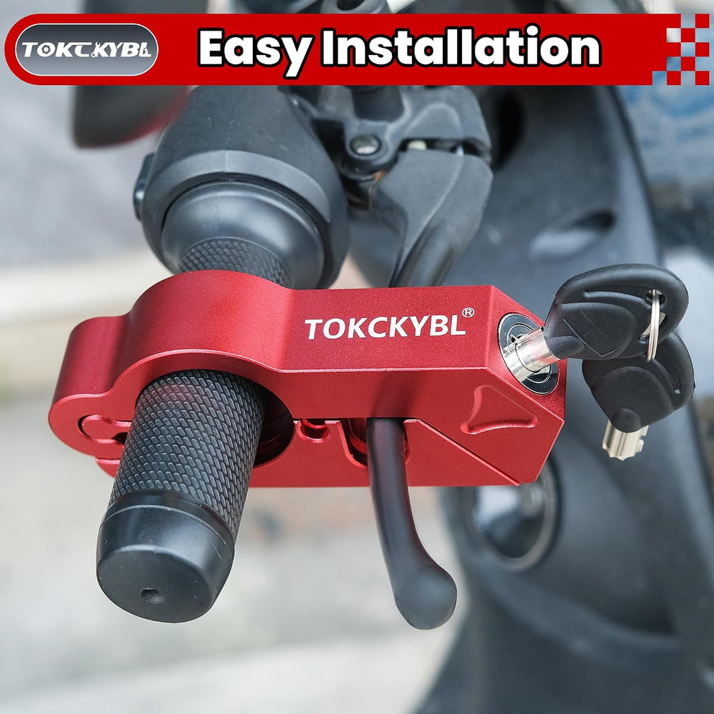 Upgrade Motorcycle Lock with 2 Heavy Duty Anti Theft Helmet