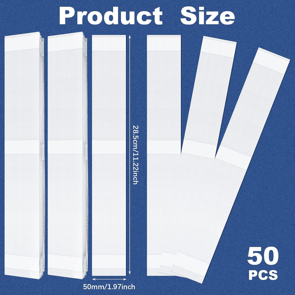 Outus 50 Pcs Glue Strips with Mesh Backing Thermal Binding, 50 mm
