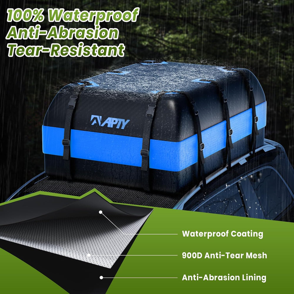 APTY 21 Cubic Feet Car Rooftop Cargo Bag Carrier, Soft Roof Top Luggage Bag f...