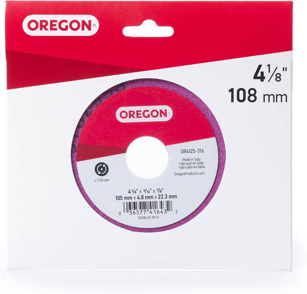 Oregon Chain Sharpener Grinding Wheel - 3/16in. Thickness, for .325in.-Pitch ...