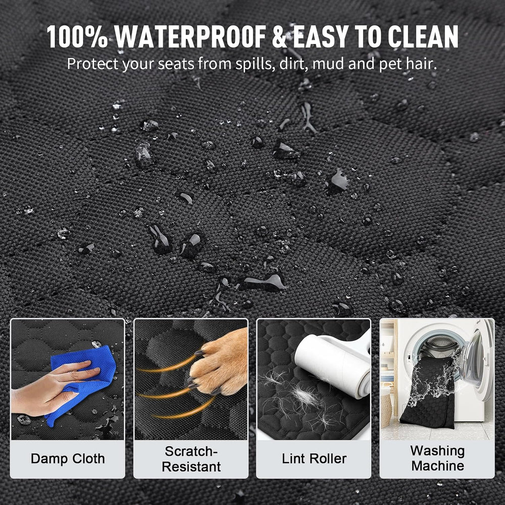 Dog Car Seat Cover for Back Seat - Waterproof Car Seat Protector