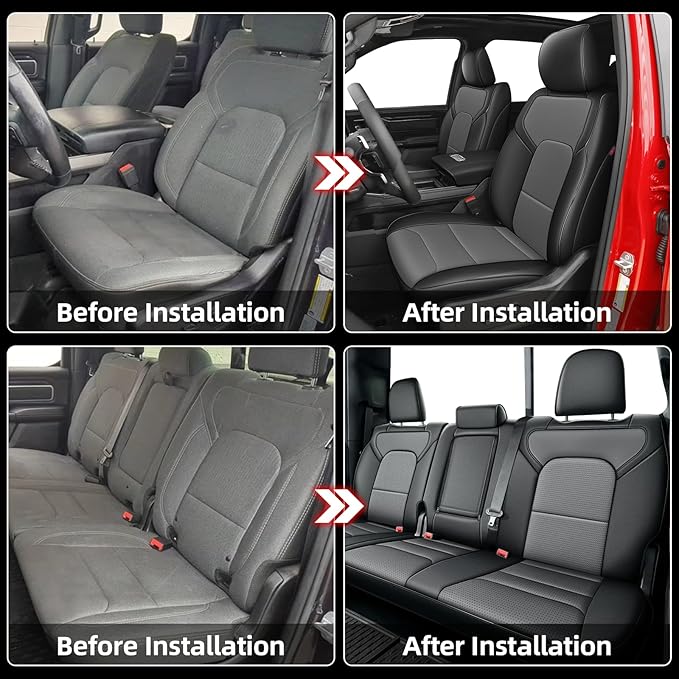 AOMSAZTO Seat Covers for Ram 2500: 2019 2020 2021 2022 2023 2024 2025 Custom