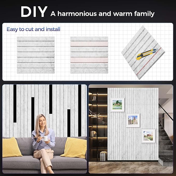 12 Pack Large Fold Soundproof Wall Panels, 1.2lb/ft³ High Density, Thicker