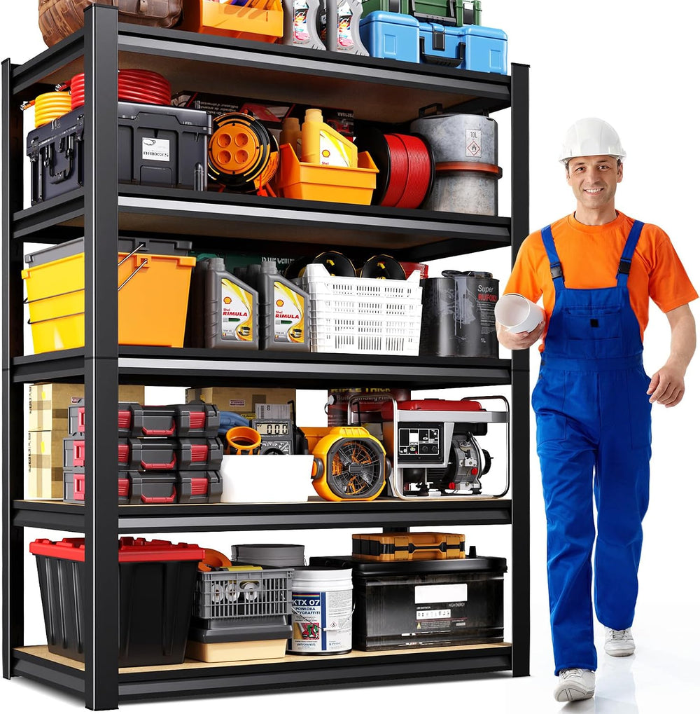 Garage shelving,Adjustable Storage Shelves,MDF 71.2''H*35.4''...