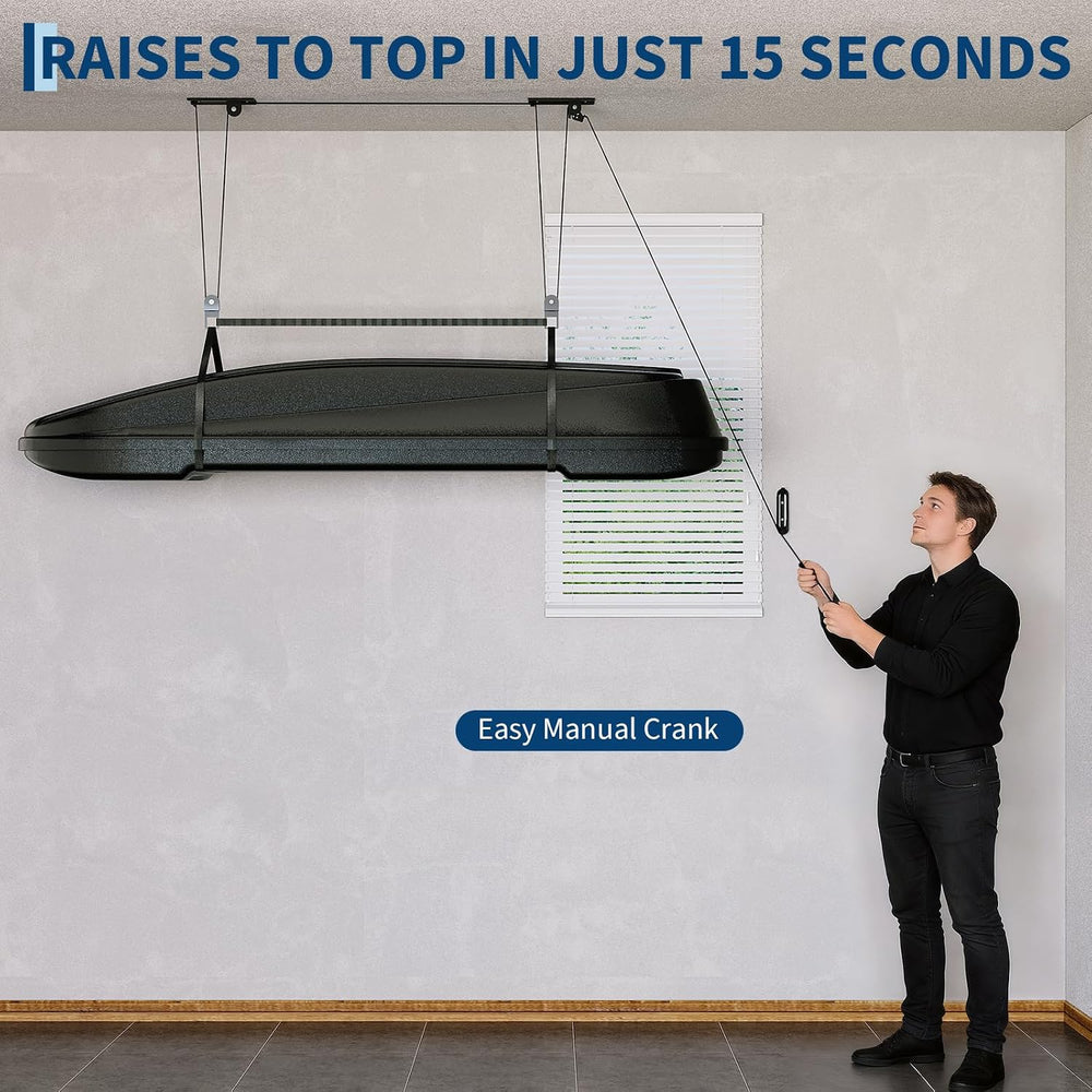 Garvee HeavyโDuty Cargo Box Garage Pulley System, Ceiling Hoist Kit for 10โ14...