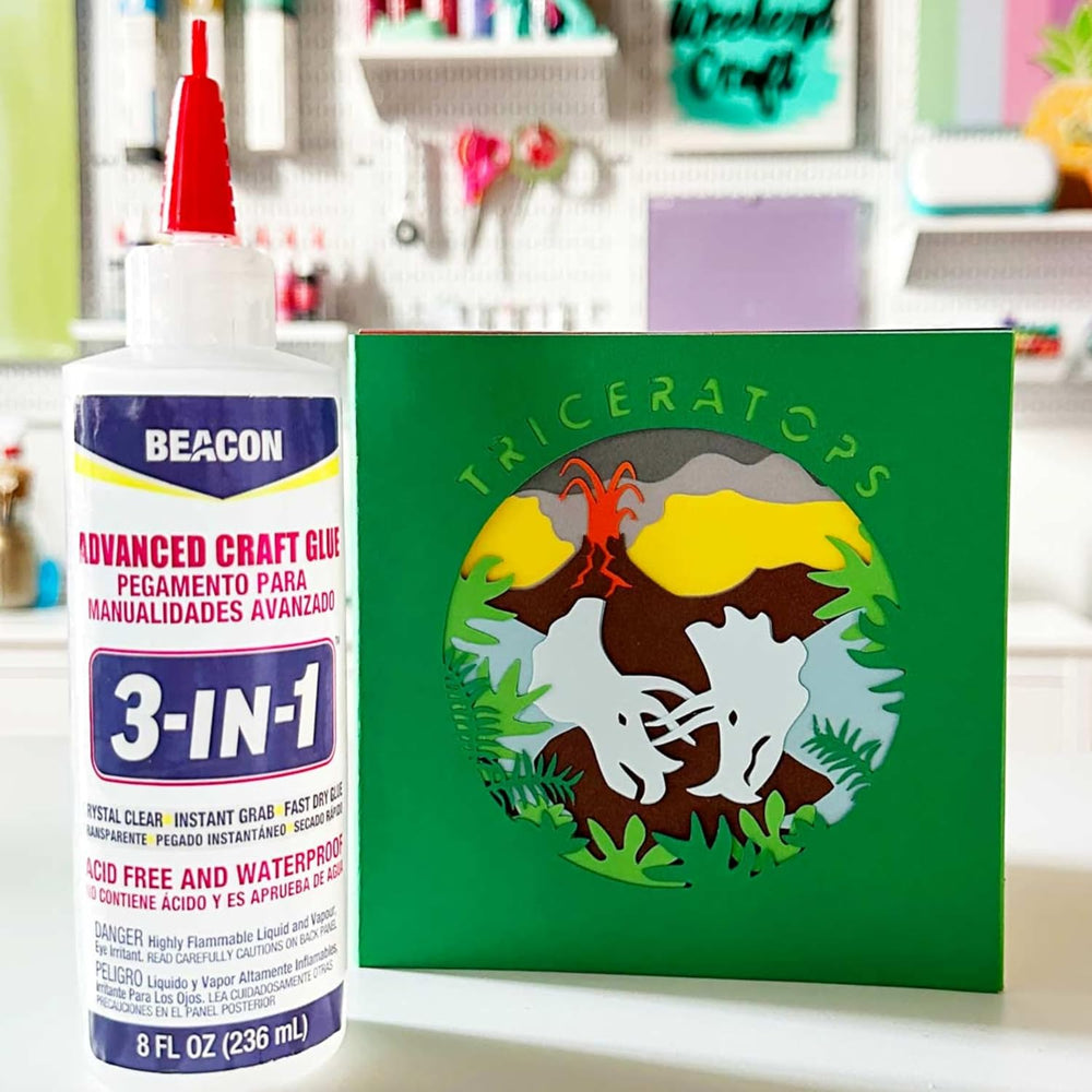 Beacon 3-in-1 Advanced Craft Glue for Wood and Fabric, 8 oz, 4-Pack
