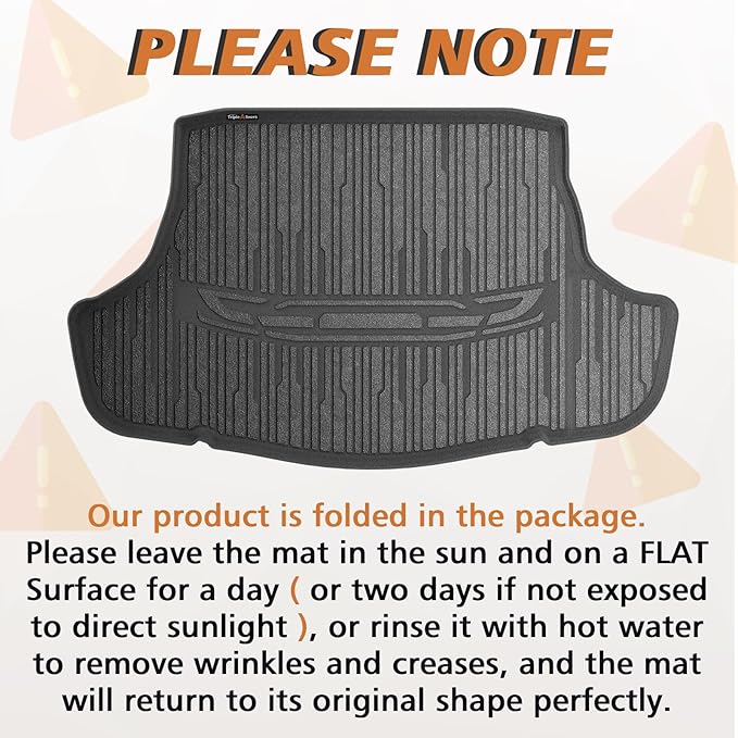 TripleAliner Trunk Floor Mat All Weather Liners Compatible