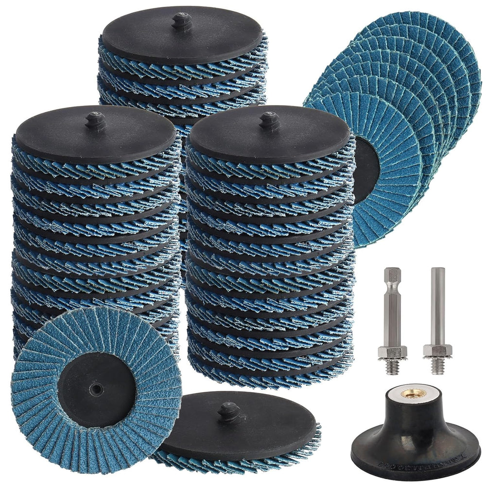 48 Pcs 3 Inch Flap Disc, Sanding Disc 40 60 80 120Grit