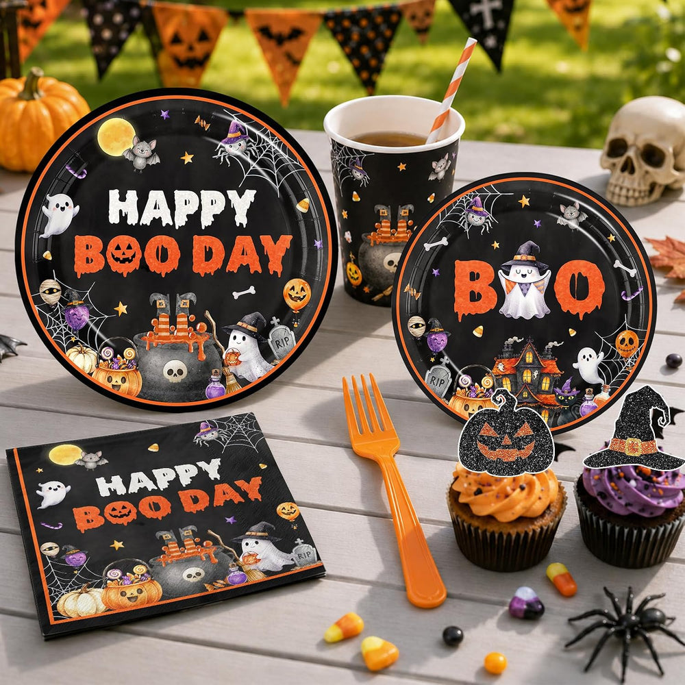Halloween Birthday Party Decorations, Happy Boo Day Decorations Kit