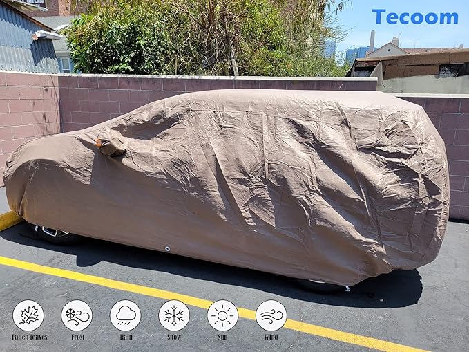 Tecoom Thick Shell Super Breathable Waterproof Windproof Snow Sun Rain UV