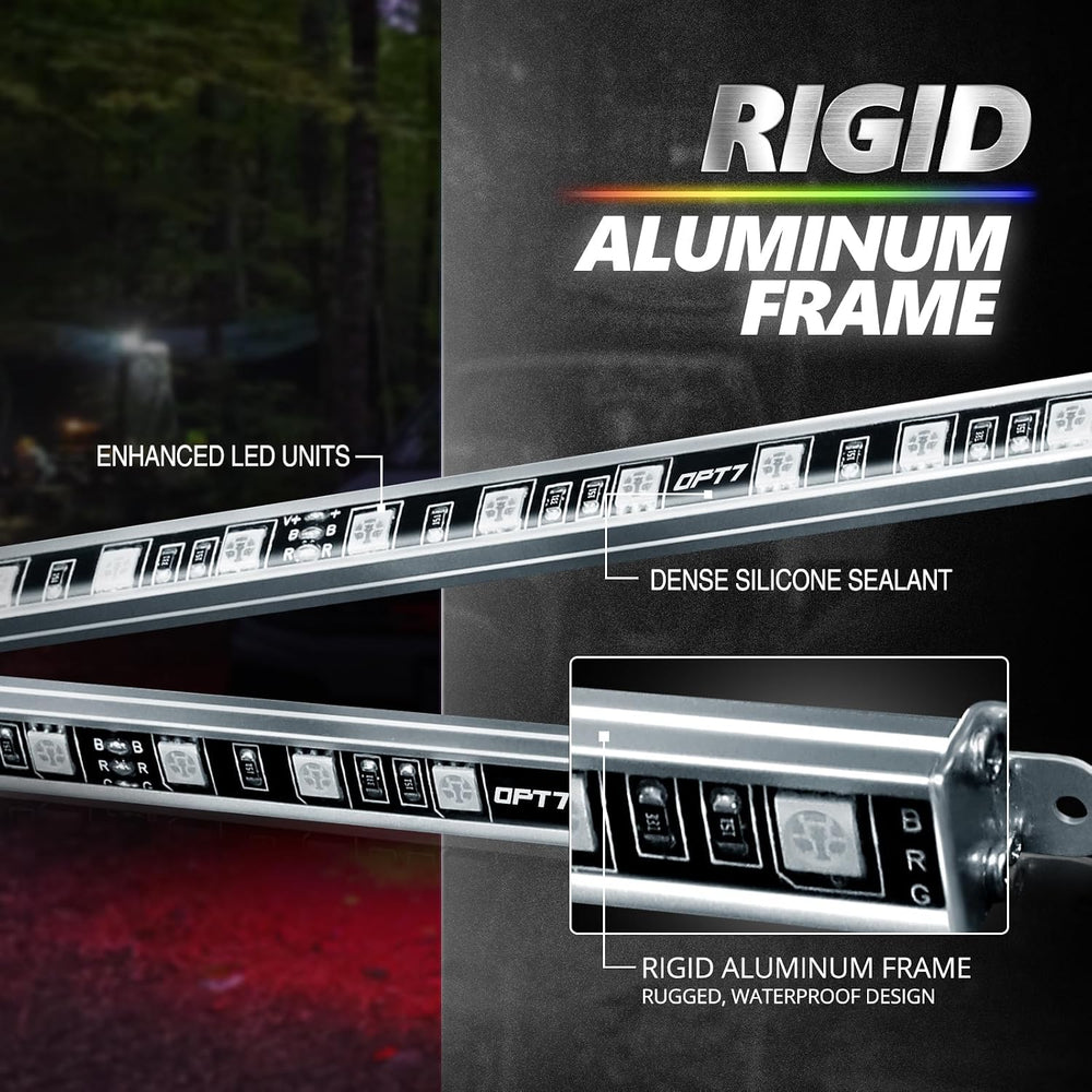 OPT7 Aura Pro RGB Aluminum Truck Underglow Kit with App & Remote Control