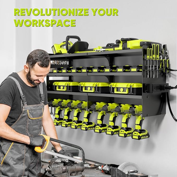 Large Power Tool Organizer Wall Mount