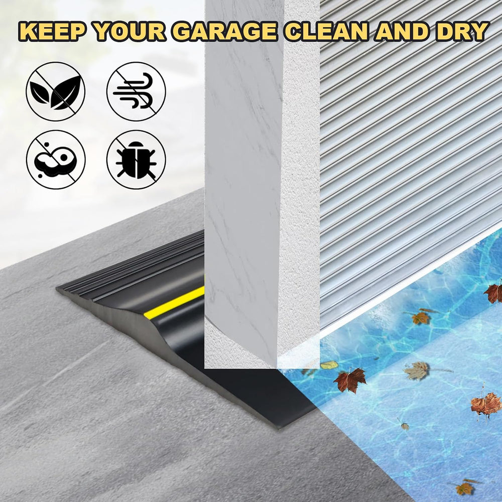 16FT Garage Door Threshold Seal Strip, Waterproof Rubber