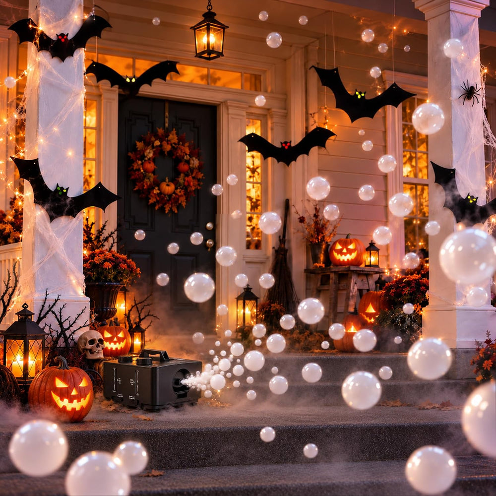 Fog Bubble Machine - High Powered Smoke Bubble Machine for Halloween Party