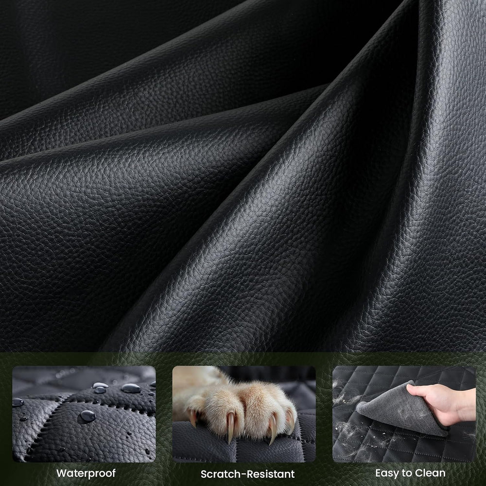 Pecute Dog Car Seat Cover for Back Seat 53.54 * 23.62 in, Car Window Fixing f...