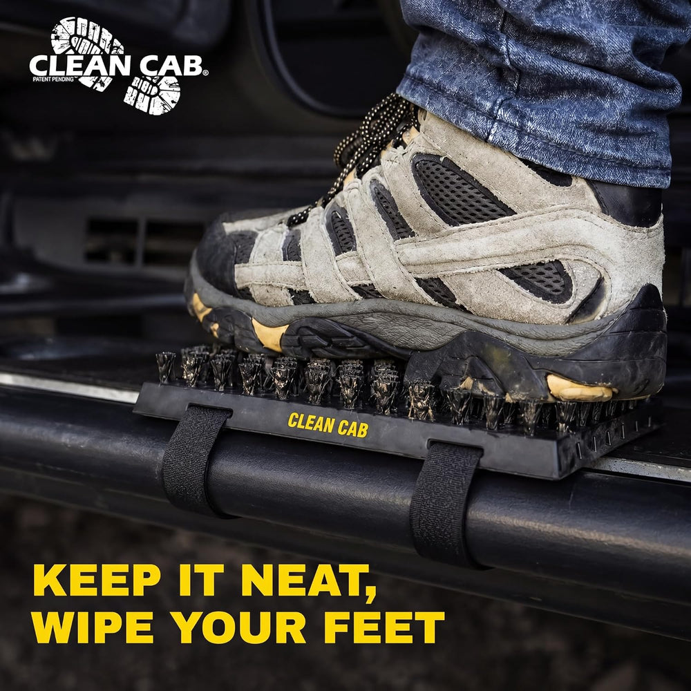 Universal Fit Truck Step Mounted Brush - Heavy Duty Boot Brush for Trucks, RV...