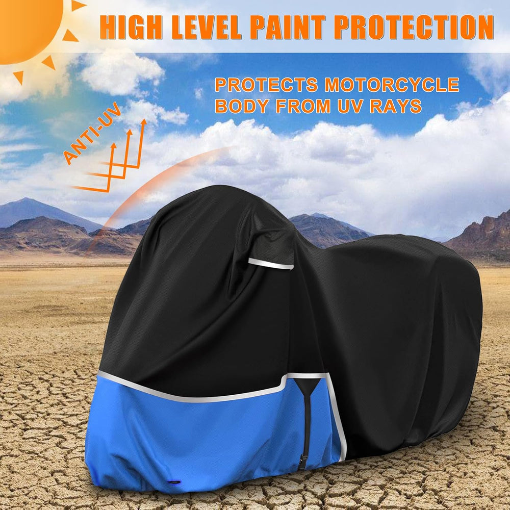 Waterproof Motorcycle Cover Replace for Indian Roadmaster/Pursuit, 420D Oxfor...
