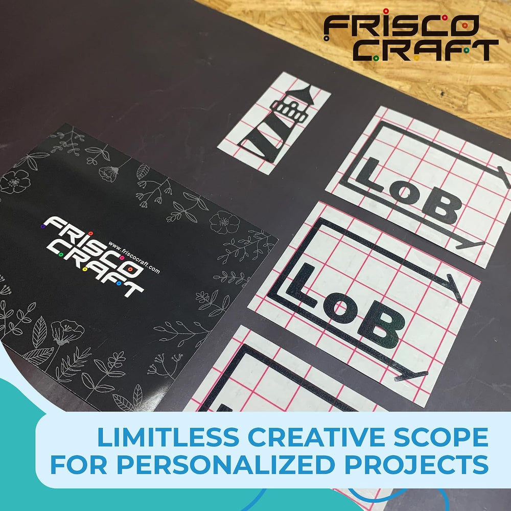 Frisco Craft Matte Black Permanent Vinyl Roll 24" x 30ft