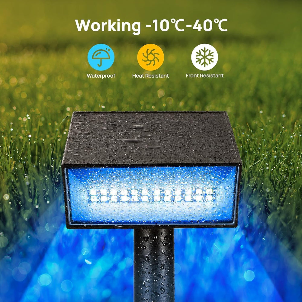 Consciot Solar Spot Lights Outdoor, Halloween Lights, 170ยฐ Wide Beam