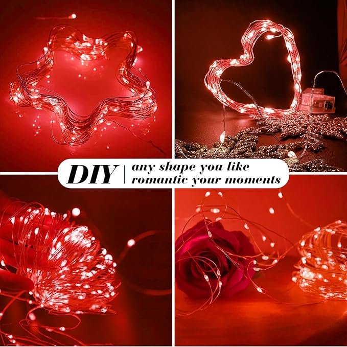 ZGWJ 50 Pack Fairy Lights Battery Operated, 7ft 20 Mini LED Fairy String Ligh...
