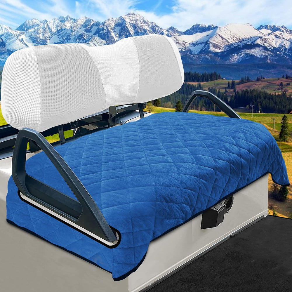 YOKYHOM Golf Cart Seat Covers, Thickened Short Plush Seat Towel Blanket with ...