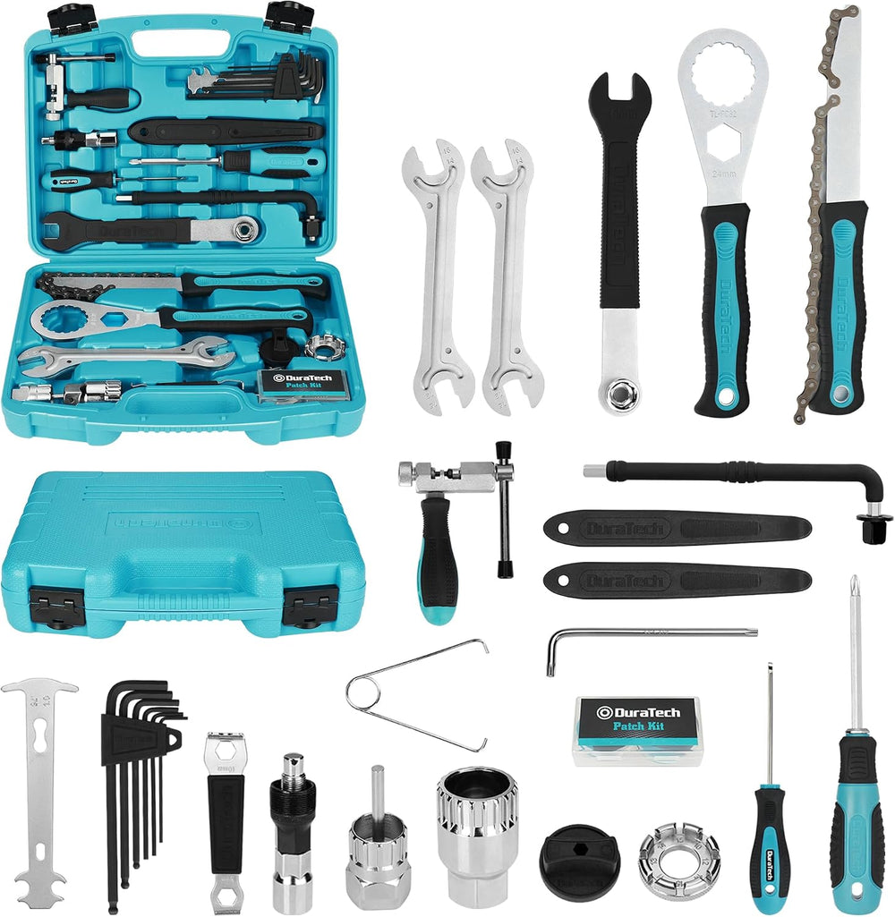 DURATECH 35PC Bike Repair Tool Kit with Carry Storage Case