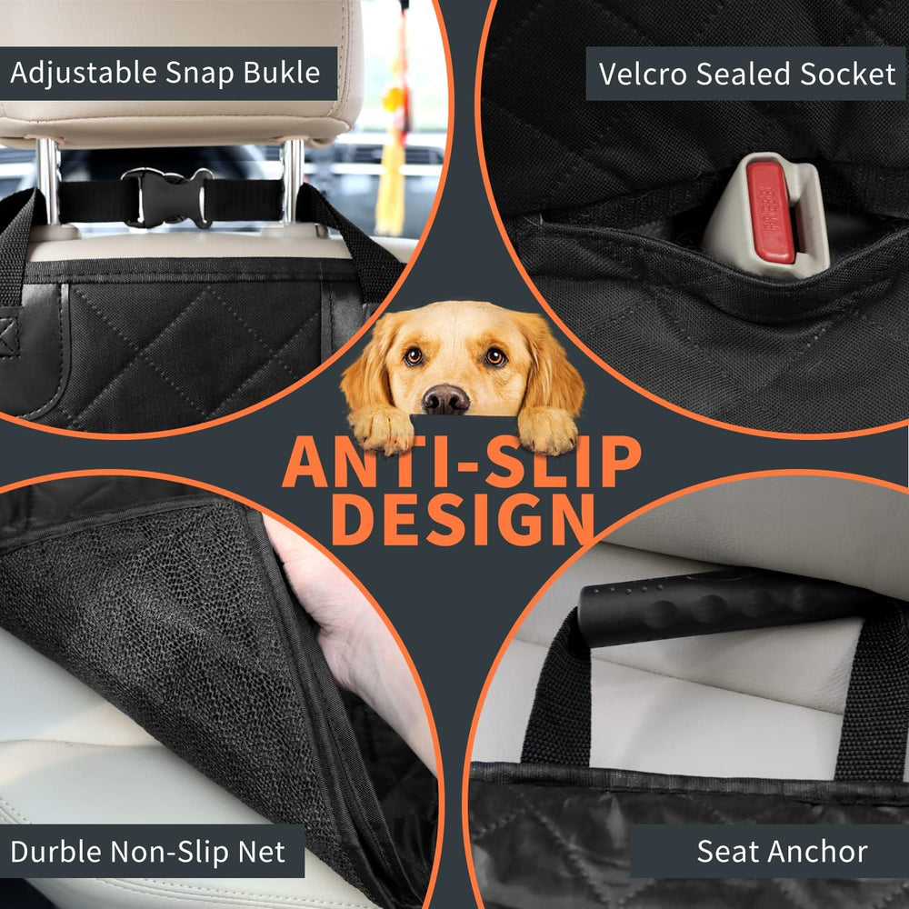 IVY&LANE Dog Car Seat Cover for Back Seat,Conversible 2-in-1 Waterproof F...
