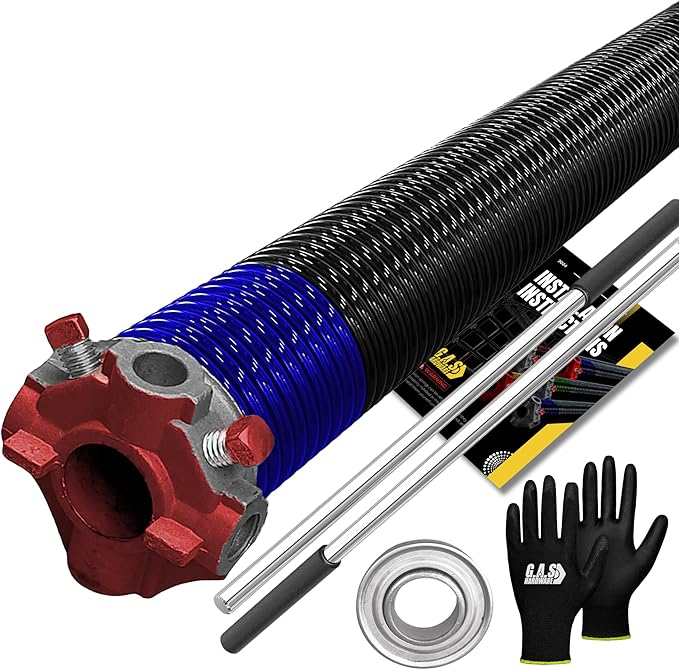 Garage Door Torsion Spring 262x1.75x36 Includes 1” Steel Bearing, Non-Slip