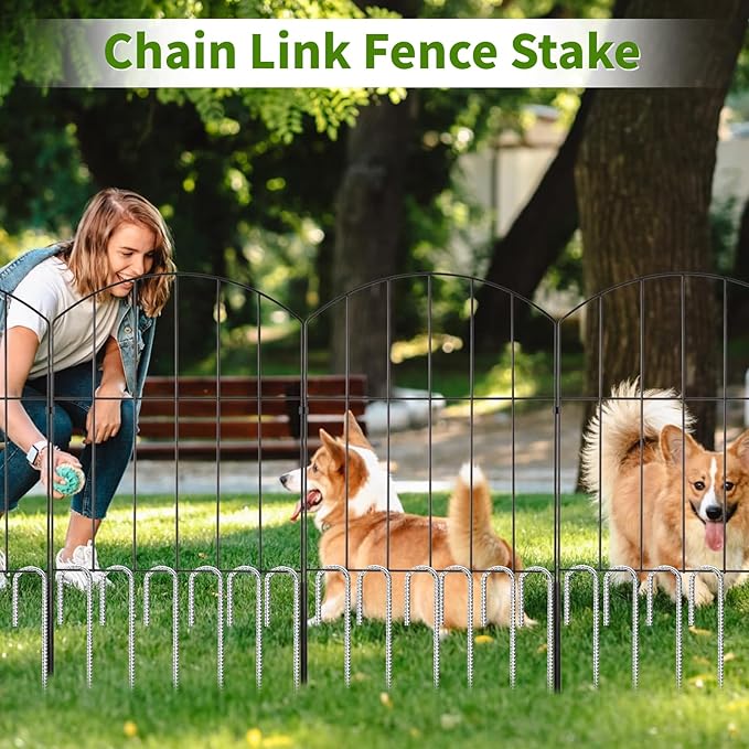 12 inch Stakes Heavy Duty 100-Pack J Hook Metal Fence Stake