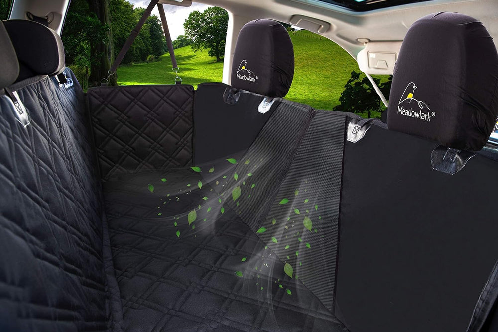 Dog Car Seat Cover, Heavy Duty Hammock, Black Mesh, Standard